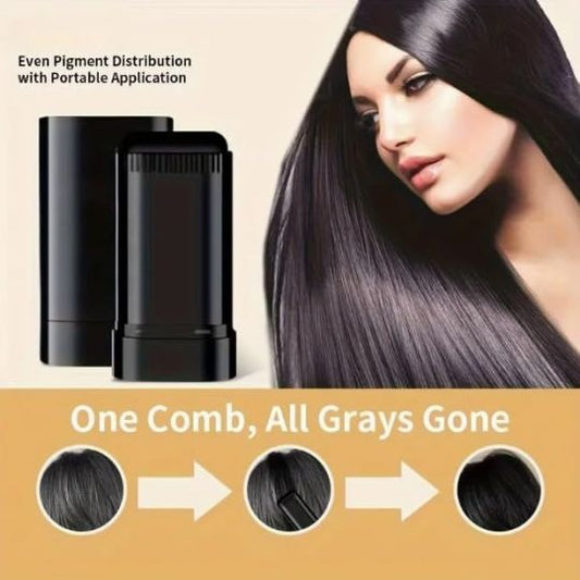 Instant Black Hair Coverage Stick – Waterproof Root Touch-Up Pen for Men & Women | Natural Finish | 20g