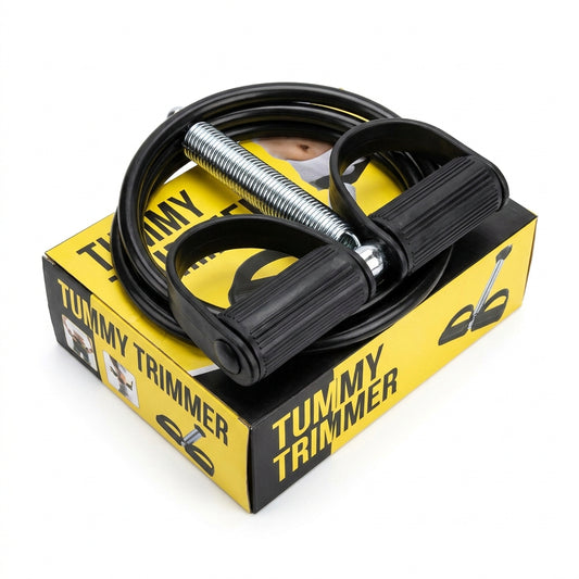 Full Body Exercise Tummy Trimmer – Spring Resistance Core & Waist Trainer for Home Workouts