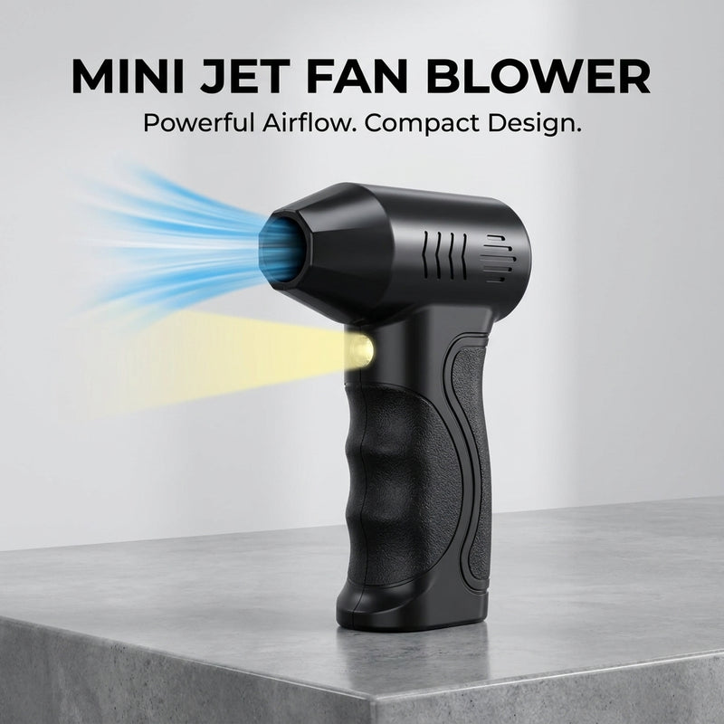 Mini Jet Fan – Handheld Portable Air Blower for BBQ, Dust Cleaning & Outdoor Use