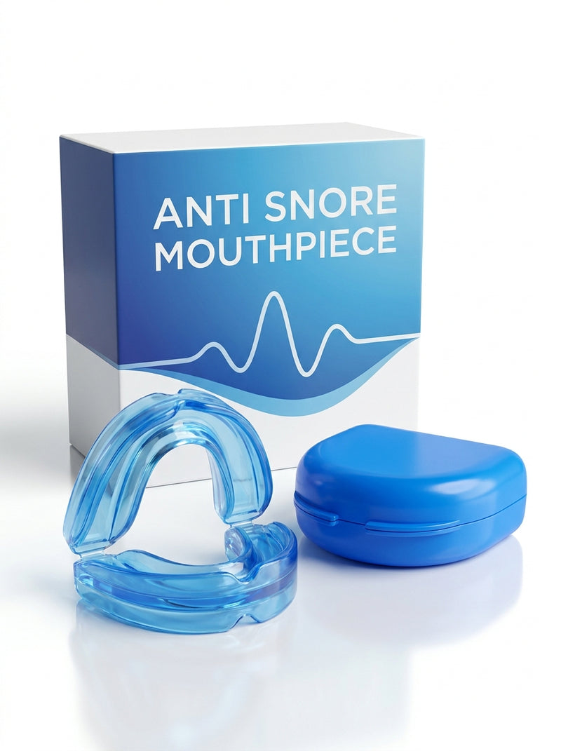 Anti-Snore Mouthpiece – Medical Grade Silicone Sleep Guard for Men & Women | Teeth Grinding Relief with Travel Case