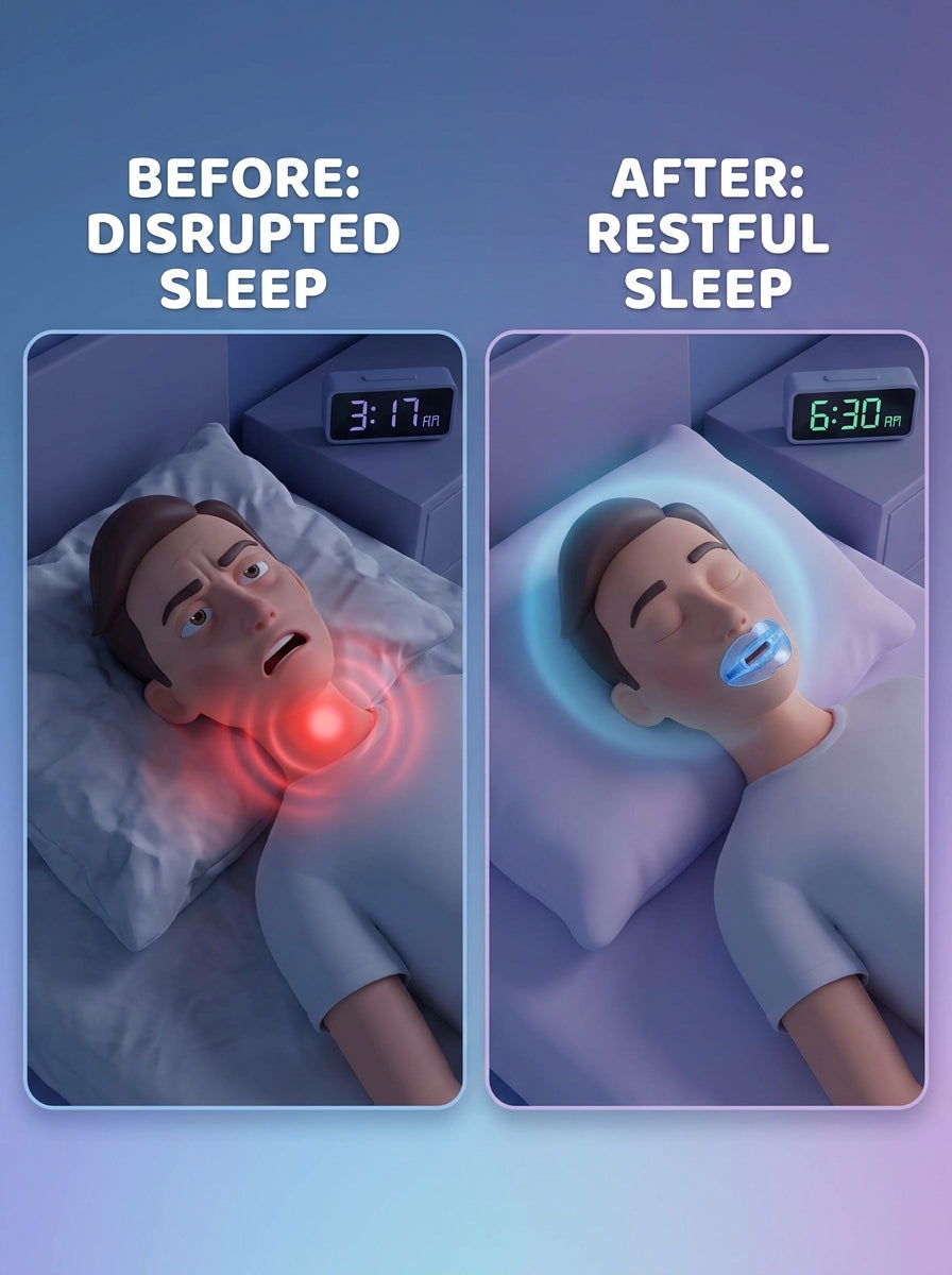 Anti-Snore Mouthpiece – Medical Grade Silicone Sleep Guard for Men & Women | Teeth Grinding Relief with Travel Case
