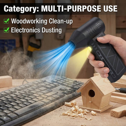 Mini Jet Fan – Handheld Portable Air Blower for BBQ, Dust Cleaning & Outdoor Use