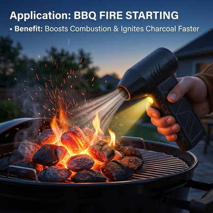 Mini Jet Fan – Handheld Portable Air Blower for BBQ, Dust Cleaning & Outdoor Use