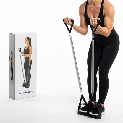 Full Body Exercise Tummy Trimmer – Spring Resistance Core & Waist Trainer for Home Workouts