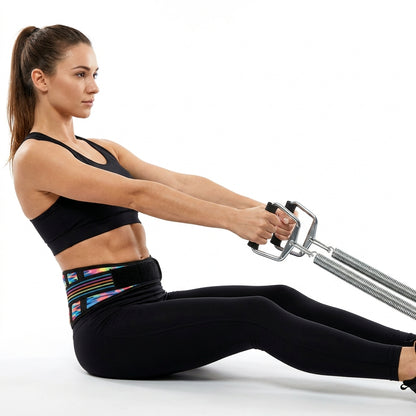 Full Body Exercise Tummy Trimmer – Spring Resistance Core & Waist Trainer for Home Workouts