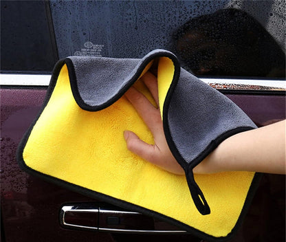 Double-Sided Microfiber Cleaning Cloth – Pack of 2 | Car, Kitchen & Home Use