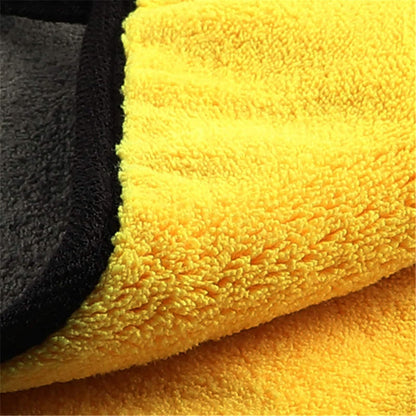 Double-Sided Microfiber Cleaning Cloth – Pack of 2 | Car, Kitchen & Home Use