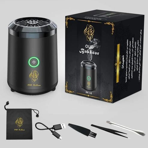 Smart Bukhoor Perfume Dispenser – Electric Portable Incense Burner with 2000mAh Battery | UAE & Gulf Homes