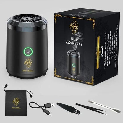 Smart Bukhoor Perfume Dispenser – Electric Portable Incense Burner with 2000mAh Battery | UAE & Gulf Homes