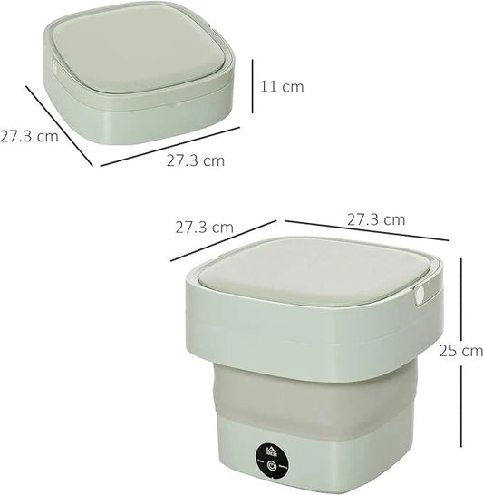 Foldable Mini Washing Machine – Portable Electric Laundry Tub for Baby Clothes, Delicates & Travel