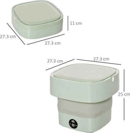 Foldable Mini Washing Machine – Portable Electric Laundry Tub for Baby Clothes, Delicates & Travel