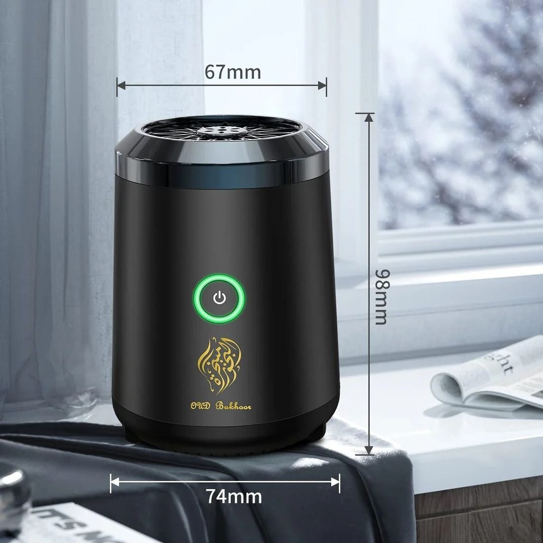 Smart Bukhoor Perfume Dispenser – Electric Portable Incense Burner with 2000mAh Battery | UAE & Gulf Homes
