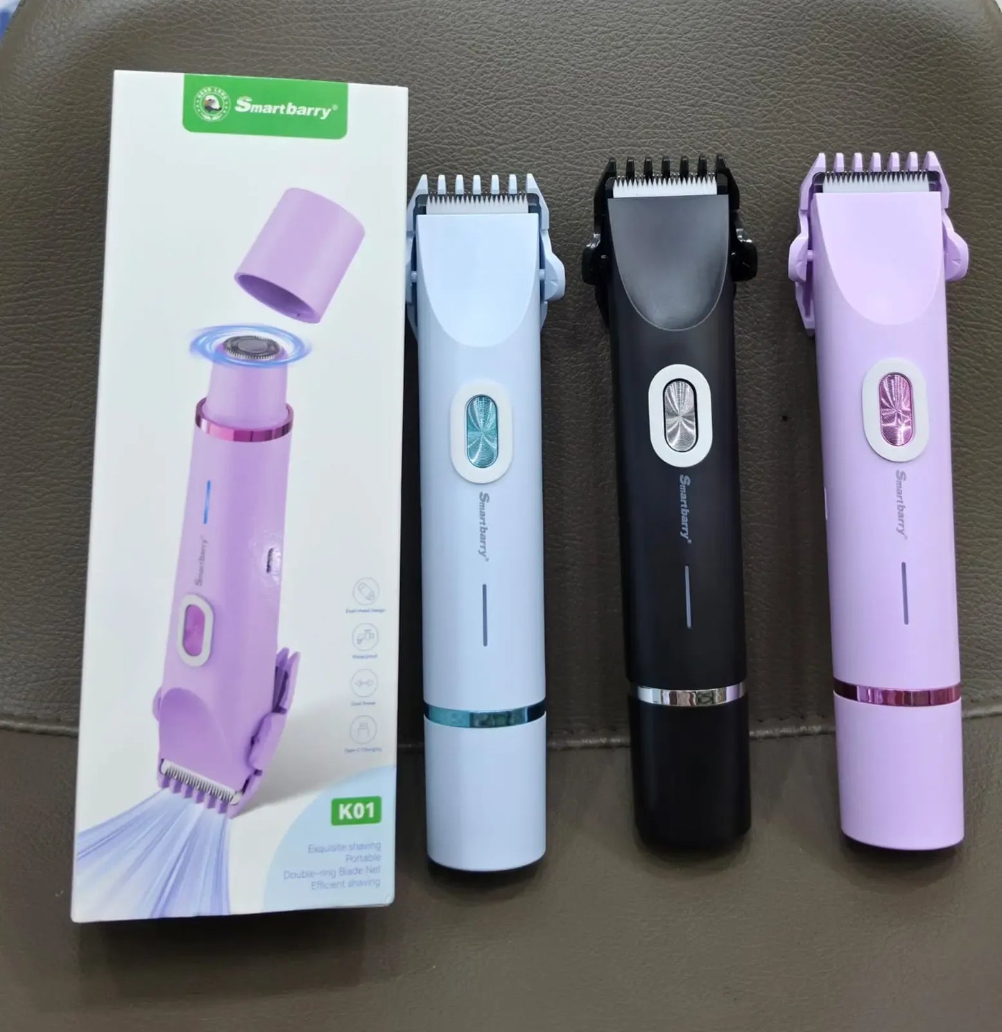 2-in-1 Electric Razor for Women – Waterproof Bikini Trimmer & Body Hair Remover | USB Rechargeable