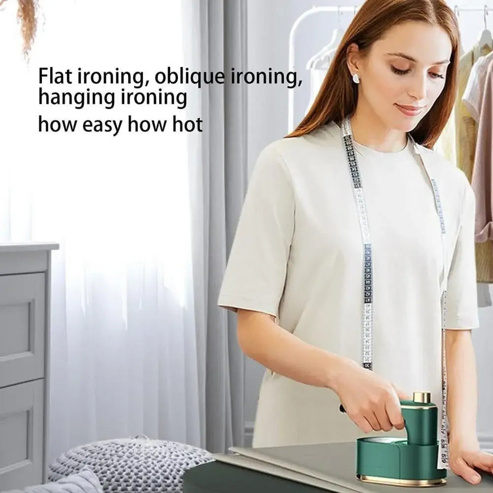 3-in-1 Mini Steam Iron – Clothes Iron, Hair Straightener & Curler | Compact Foldable Travel Device