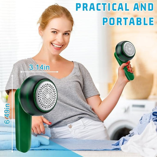 Electric Lint Remover & Fabric Shaver – 6-Blade USB Rechargeable Clothes Defuzzer for Sweaters, Coats & Upholstery
