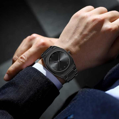 Premium All-Black Stainless Steel Arabic Watch – Minimalist Luxury Timepiece for Men