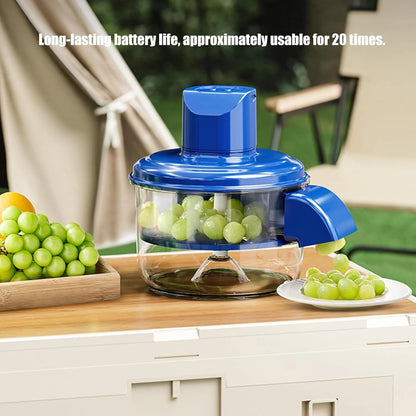 Fruit & Vegetable Peeler with Built-In Container – Multi-Function Kitchen Prep & Salad Maker Tool
