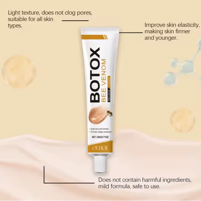 OUHOE Bee Venom Botox Cream – Anti-Aging & Wrinkle Filler for Firm, Glowing Skin | 20g