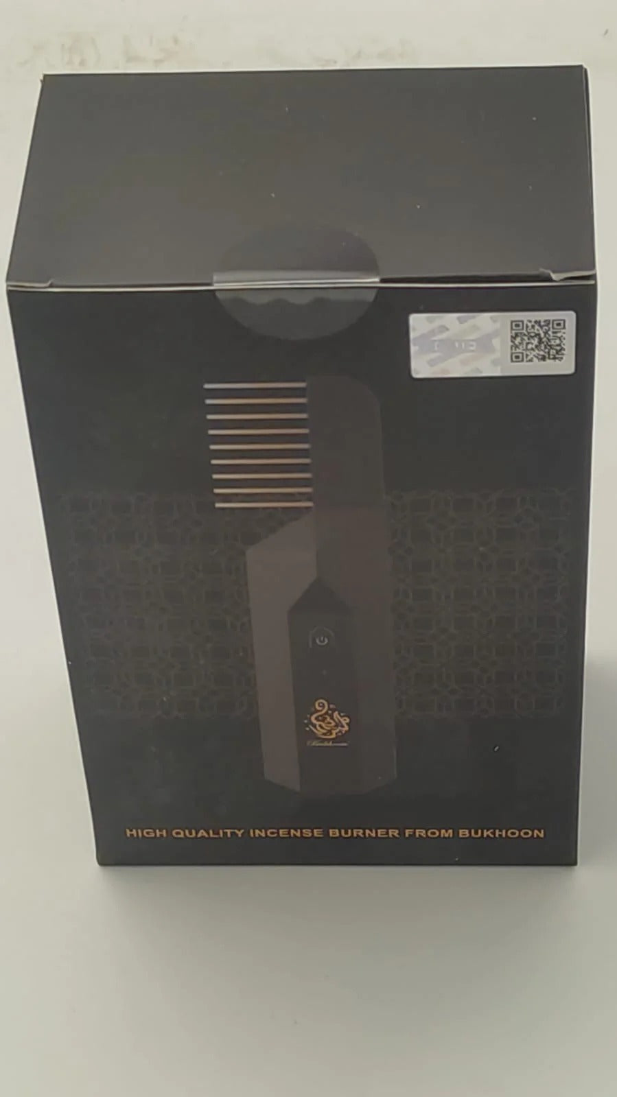 Bishkoor Electric Hair Bakhoor Comb – 2-in-1 Portable Incense Burner & Hair Comb | Black & Gold | USB Rechargeable