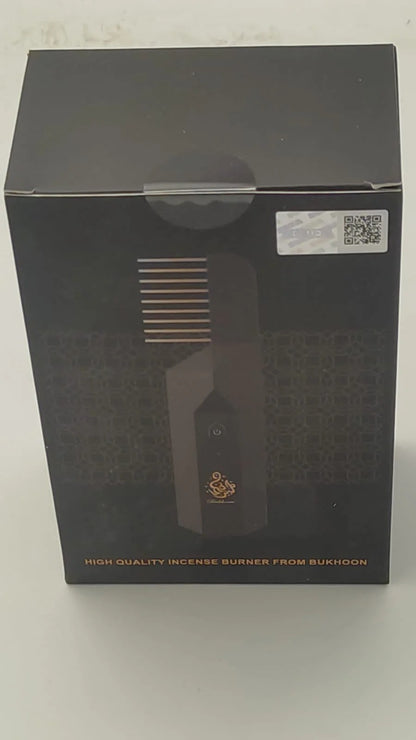 Bishkoor Electric Hair Bakhoor Comb – 2-in-1 Portable Incense Burner & Hair Comb | Black & Gold | USB Rechargeable