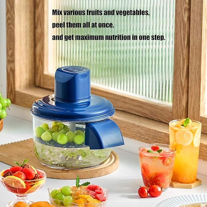 Fruit & Vegetable Peeler with Built-In Container – Multi-Function Kitchen Prep & Salad Maker Tool