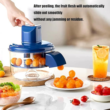 Fruit & Vegetable Peeler with Built-In Container – Multi-Function Kitchen Prep & Salad Maker Tool