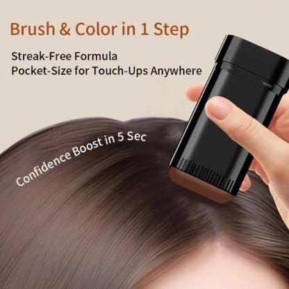Instant Black Hair Coverage Stick – Waterproof Root Touch-Up Pen for Men & Women | Natural Finish | 20g