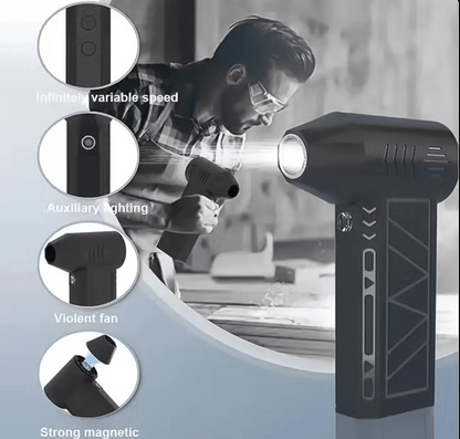Mini Jet Fan – Handheld Portable Air Blower for BBQ, Dust Cleaning & Outdoor Use