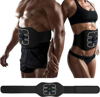 EMS Abdominal Toning Belt – ABS Stimulator with 6 Modes & 10 Levels | USB Rechargeable Core Trainer