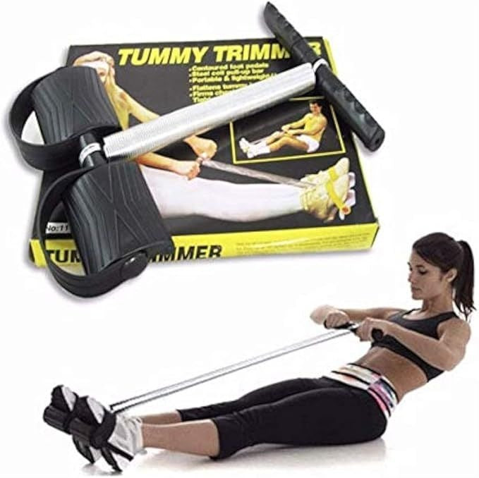 Full Body Exercise Tummy Trimmer – Spring Resistance Core & Waist Trainer for Home Workouts
