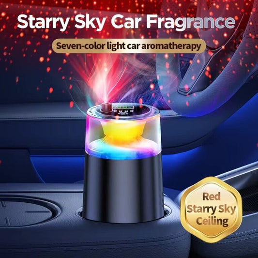 Smart Car Air Freshener with RGB Light & Fog Effect – 3-Mode Diffuser | Safe for Kids & Pets