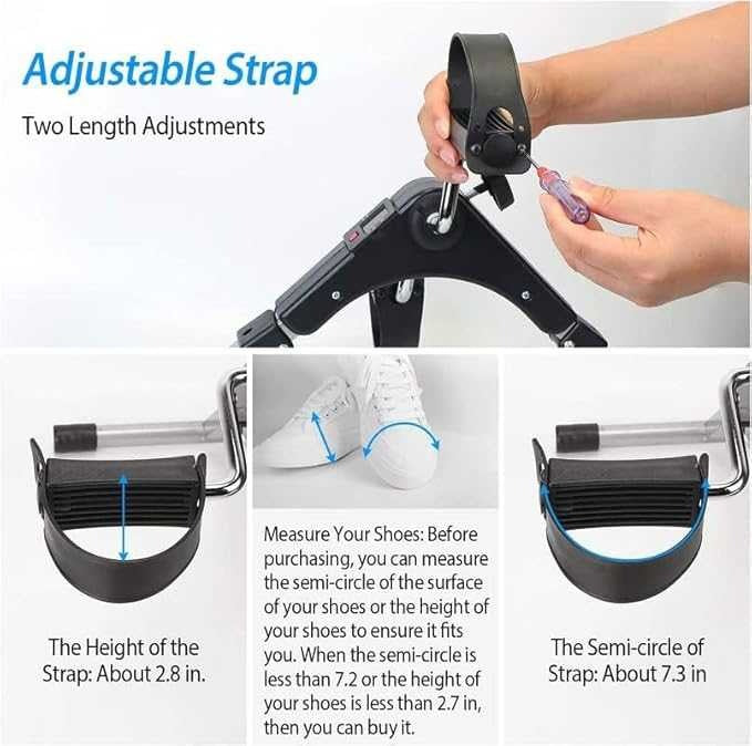 Foldable Arm & Leg Pedal Exercise Machine – Under-Desk Mini Bike with LCD Display & Adjustable Resistance
