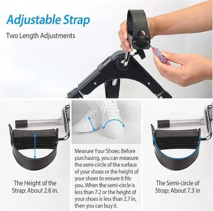 Foldable Arm & Leg Pedal Exercise Machine – Under-Desk Mini Bike with LCD Display & Adjustable Resistance