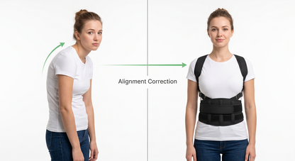 Ergonomic Adjustable Posture Corrector & Back Support Belt – Pain Relief for Men & Women
